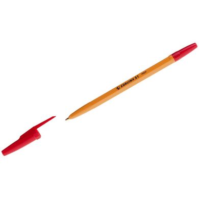 Ручка шариковая оранж "Corvina" 51, непрозрачная красная (509085b) фото