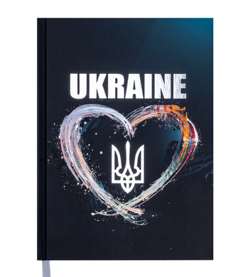 Ежедневник датированный А5 2021 UKRAINE, A5, 336 арк., черный BM.2128-01 (BM.2128-01) фото