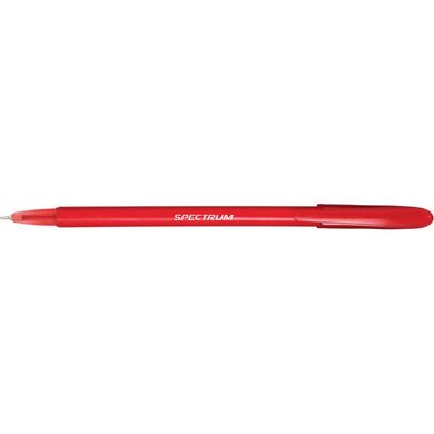 Ручка шариковая Spectrum UX-100-06, непрозрачная красная (36579) фото
