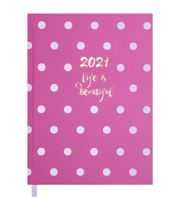 Ежедневник датированный А5 2021 ELEGANT BM.2177-10. розовый (BM.2177-10) фото