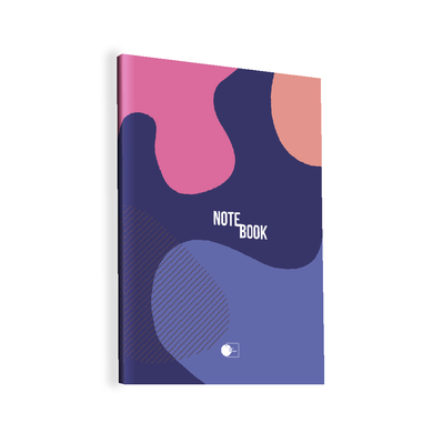 Книга учета А4 96 листов твердая обложка "Abstract notebook" , клетка (011314) фото