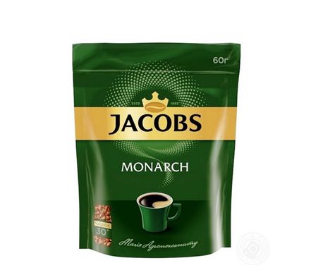 Кава розчинна Jacobs Monarch економ. пакет 60гр. (160206) фото