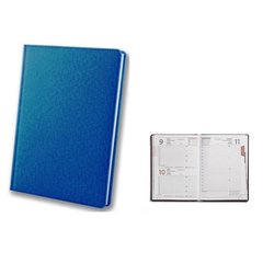 Ежедневник датированный 2022 А5 176 листа Cambric ЗВ-55 синий линия (011518b) фото
