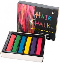 Крейда для волосся 6 кольорів, 8357-6 (132146) фото
