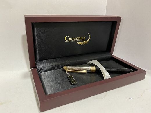 Набор ручка перо 136F в деревянной коробке, Сroсodile (032000) фото