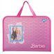 Папка-портфель на молнии В4 с тканевыми ручками Barbie розовый 492240 YES (492240) фото 1