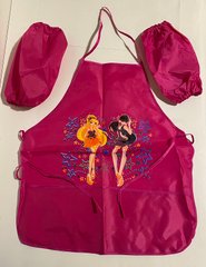 Набор фартук 50*45 см и нарукавники 26 см, для девочки розовый Девочки 2343 (1340895) фото