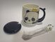 Чашка керамическая Панда, 420мл + металлическая ложка, крышка, 2013 (131017) фото 2