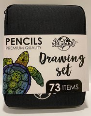 Набір мікс кольорових олівців у нейлоновому пеналіі 73 черепаха (1315603) фото