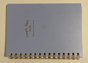 Зошит на спіралі збоку А5, 100арк, ПВХ обкладинка Макарун блакитний 410-А5 (01521763) фото