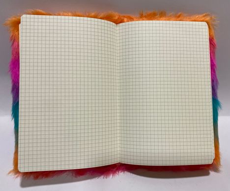 Блокнот пушистый Котик цветная радуга , клетка 0385DSN (0385DSN кольор) фото
