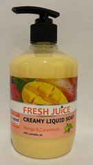 Крем -мыло FRESH JUICE 460 г з дозатором манго+карамболь (1501541) фото