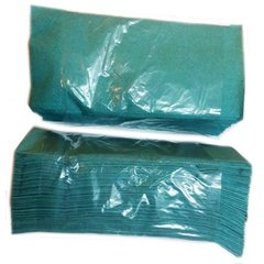 Рушники паперові макулатурні Z-подібні.,160шт., зелені/25 (10100102) фото