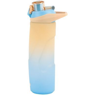 Бутылочка для воды 760 мл К26-1200-1 бежево-синяя Soft-touch эфектKITE (131080) фото