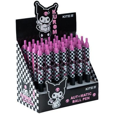 Ручка шариковая автоматическая с резиновым грипом 0,5мм Hello Kitty HK24-039 пишет синим (HK24-039) фото