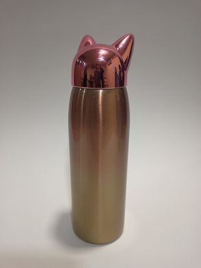 Термос Котик 300мл, W-1040 розовый (1310151) фото