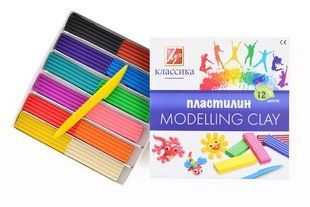 Пластилін "Класика" 12 кол. 240 гр 12С331-08 зі стеком (540225) фото