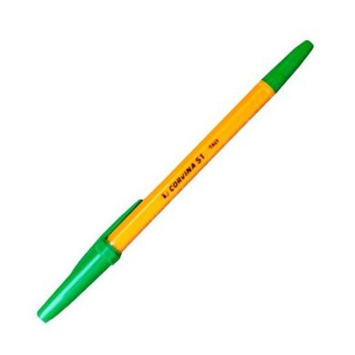 Ручка кулькова оранж "Corvina" 51, непрозора зелена /50/ (509085d) фото