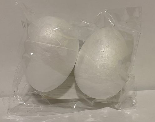 Набір заготовок з пінопласту Яйце 2 шт в упаковці 7,8 см 740596 (740596) фото