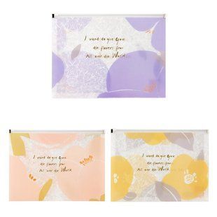 Папка на молнии zip-lock А4 Fleur 1497-A, ассорти (1497-A) фото