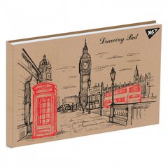 Альбом для малювання А4 30л/100 клеєний білила "London" крафт YES 130546 (1311105) фото