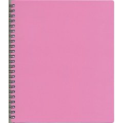 Зошит на спіралі B5, 80арк, MICRO пласт. обкл. рожевий TB5380-810 (015277) фото