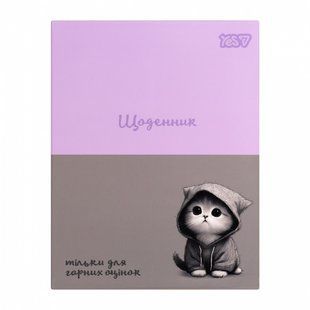 Дневник школьный YES интегральный Cool Cat А5 40 листов 911729 (1330152) фото