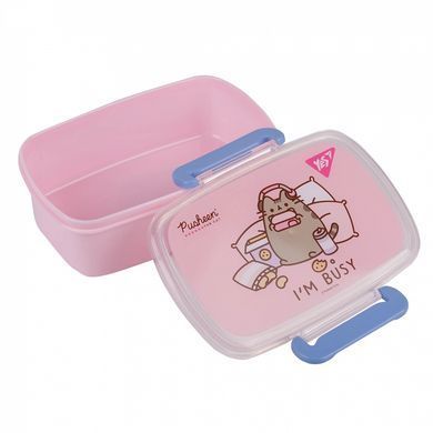 Контейнер для еды ланчбокс детский 750 мл Yes Pusheen, розовый 708367 (708367) фото