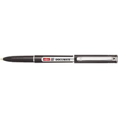 Ручка шариковая Documate UX-120-01, непрозрачная черная (36632) фото