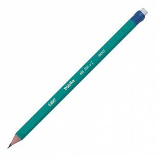 Карандаш графитовый с резинкой Evolution 655 (НВ), BIC (033009) фото
