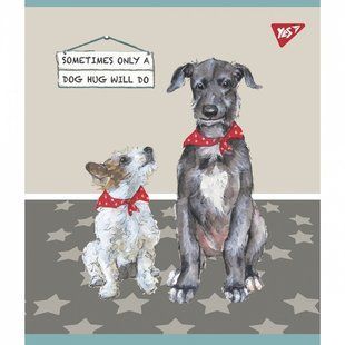 Тетрадь школьная 12 листов А5 клетка YES "Dogs" матовый ВДЛ+ УФ-выб 766793 (766793) фото
