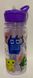 Пляшка дитяча для води 350 мл з трубочкою Робот,фіолетова 1215 (1310601) фото 1
