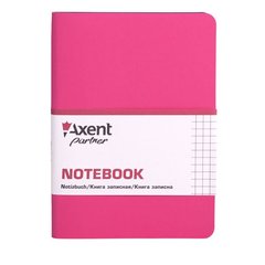 Книга записная 115х160мм, 80 листов Partner Soft Mini 8205-10-A клетка, розовая (36933) фото