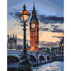 Картина за номерами 40х50 KHO3555 Лондон у сутінках (234097) фото