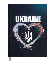 Щоденник датов. 2021 UKRAINE, A5, 336 арк.,BM.2128-01 чорний (BM.2128-01) фото