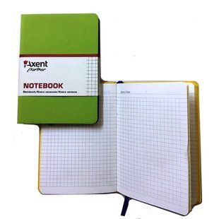 Книга записна 115х160мм, 80арк. Partner Soft Mini 8205-09-A клітинка, салатова (36932) фото