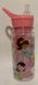 Пляшка дитяча для води 350 мл з трубочкою Русалочка ,рожева 1215 (131060) фото 2