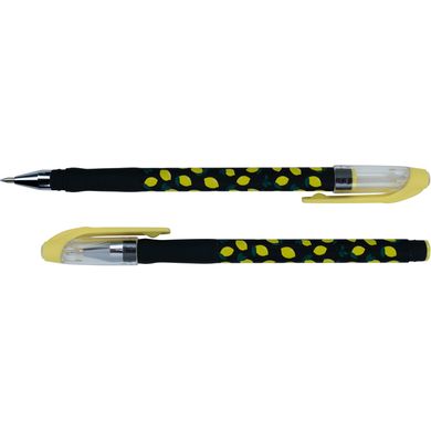Ручка шариковая Lemon AB1049-22-A, прорезиненный цветной корпус синяя / 24 / (AB1049-22-A) фото