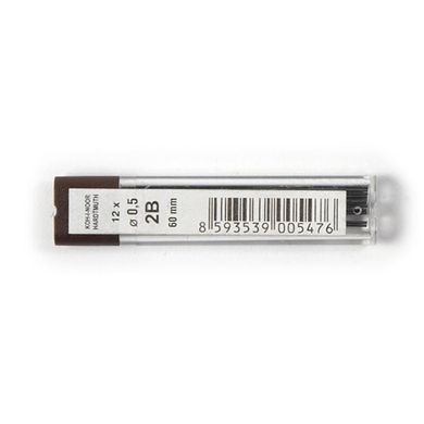 Стержень для механічного олівця 0,5 мм 2В Koh-i-Noor /12/ (4152 2В) фото