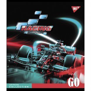 Зошит шкільний 48 аркушів А5 клітинка YES Racing championship мат. ВДЛ+УФ-виб.+мікроембосінг 766863 (766863) фото