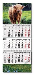 Календар настінний квартальний на 3 пружини 2021р БИК ПОЛЬОВИЙ Символ року (122455о) фото