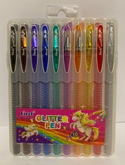 Набір гелевих ручок з блиском та запахом 10 кольорів Єдиноріг 919-10 (032138) фото