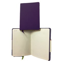 Книга записная 115х160мм, 80 листов Partner Soft Mini 8205-11-A клетка, фиолетовая (36934) фото