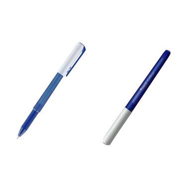 Ручка гелева з грипом College 1075-02, прорезинена, синя (1075-02) фото
