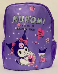 Рюкзак детский с ткани 25х21х10см Kuromi и ее друзья ,фиолетовый1319 (1329435) фото