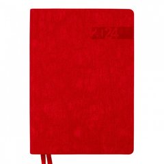 Ежедневник датированный 2024 А5 Boss, интегрованный, 368 стр Leo Planner.,красный (252420) фото