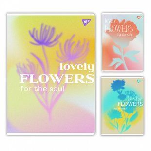 Книга обліку А4 48аркушів скоба Lovely flowers гібрид YES, клітинка 682012 (682012) фото