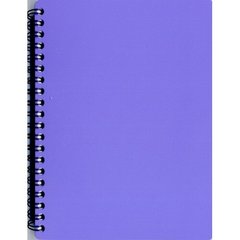 Тетрадь на спирали А6, 80арк, MICRO пластиовая обложка фиолетовый TA6380-810 (015262) фото