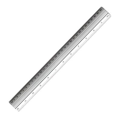 Лінійка 30 см алюмінєва в індивідуальній упаковці (041857) фото