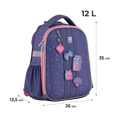 Рюкзак шкільний каркасний дитячий Kite Education 555 Pixel Love К24-555S-3 (К24-555S-3) фото